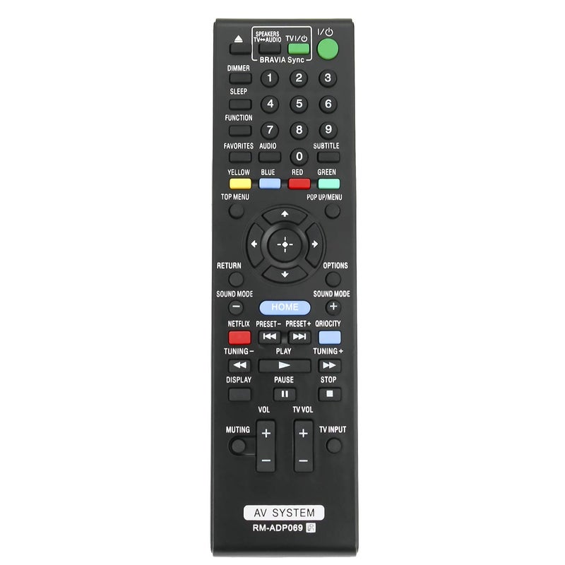 Beyution RM-ADP069 Remote Control fit for Sony Blu-ray Disc DVD Home Theatre System BDV-F7 HBD-F7 BDV-T57 BDV-T58 HBD-T79 BDV-E280 HBD-E280 HBD-E580 BDV-N790W BDV-N890W BDV-N990W HBD-E3100 HB-DE3100 RM-ADP072 - Image 1